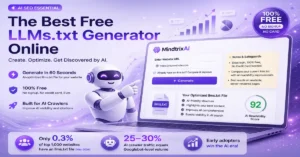 Free LLMs.txt Generator Online | Best Tool to Rank Better in AI Search [No Credit Card Required]